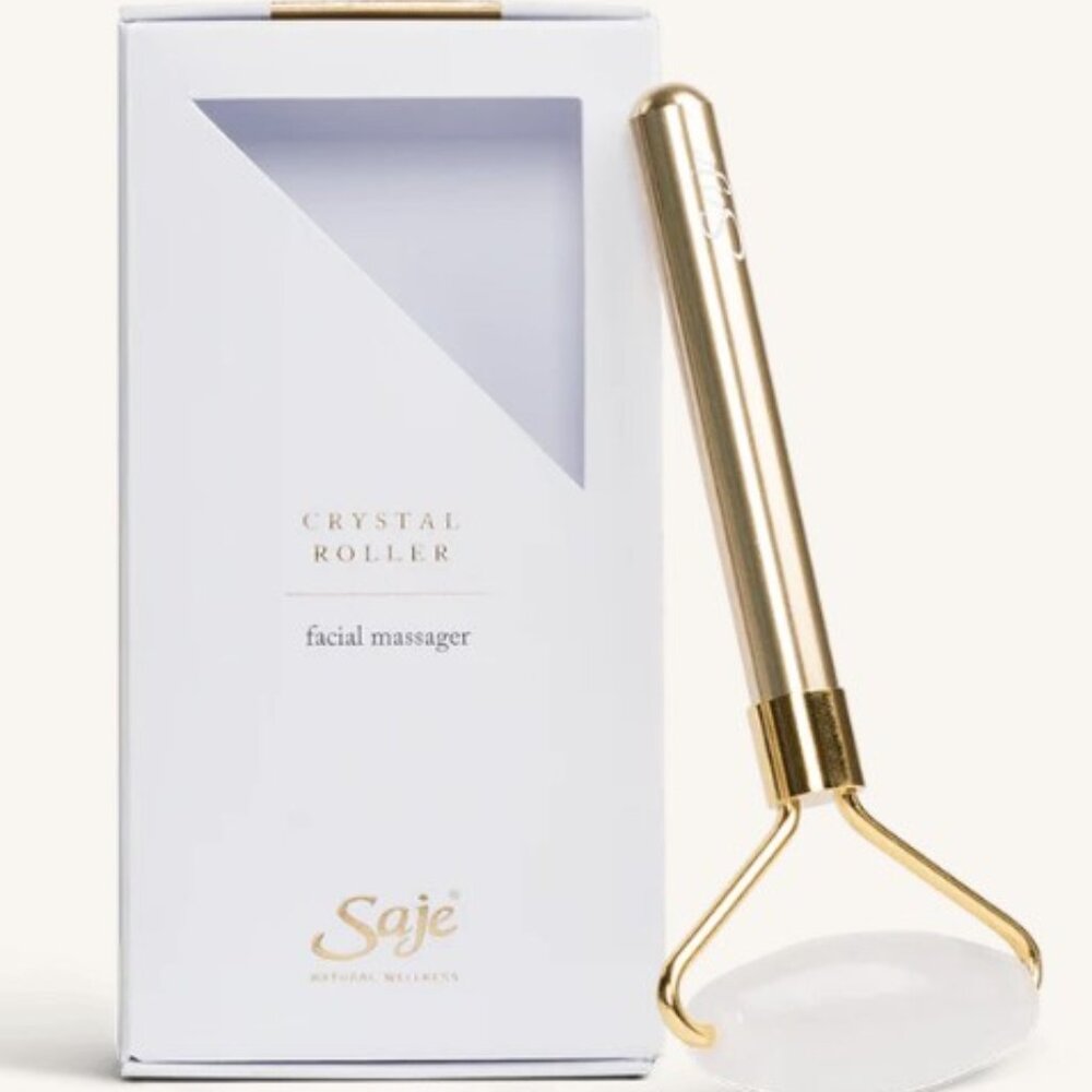 Clear Quartz Saje Crystal roller - Brand New!